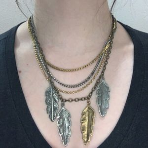 Free People Feather Necklace